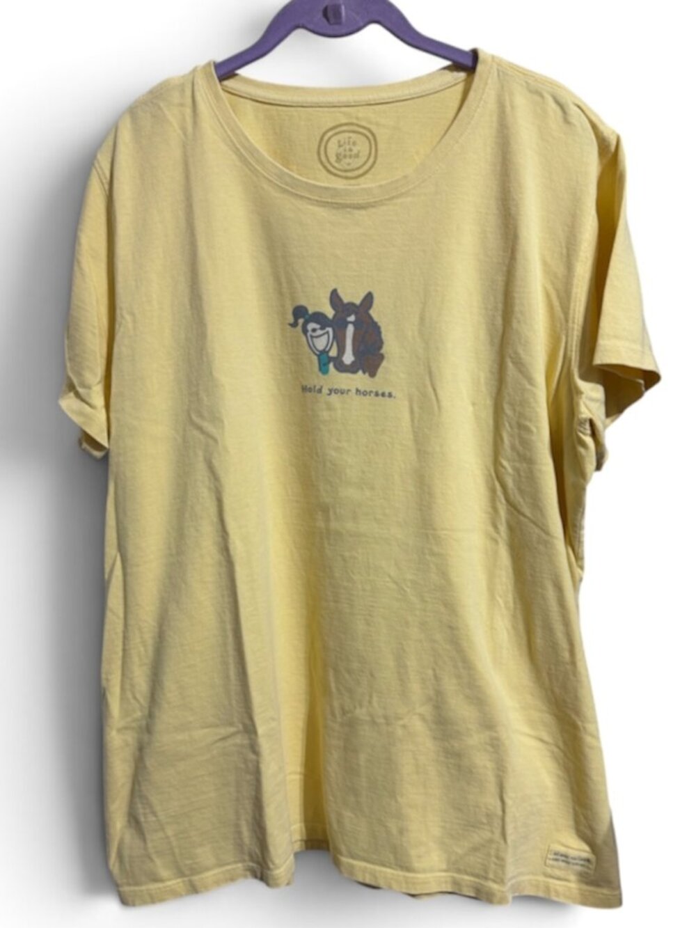 Life is good XXL horse tee